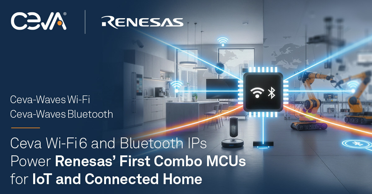 Renesas integrates Wi-Fi6 into combo MCUs