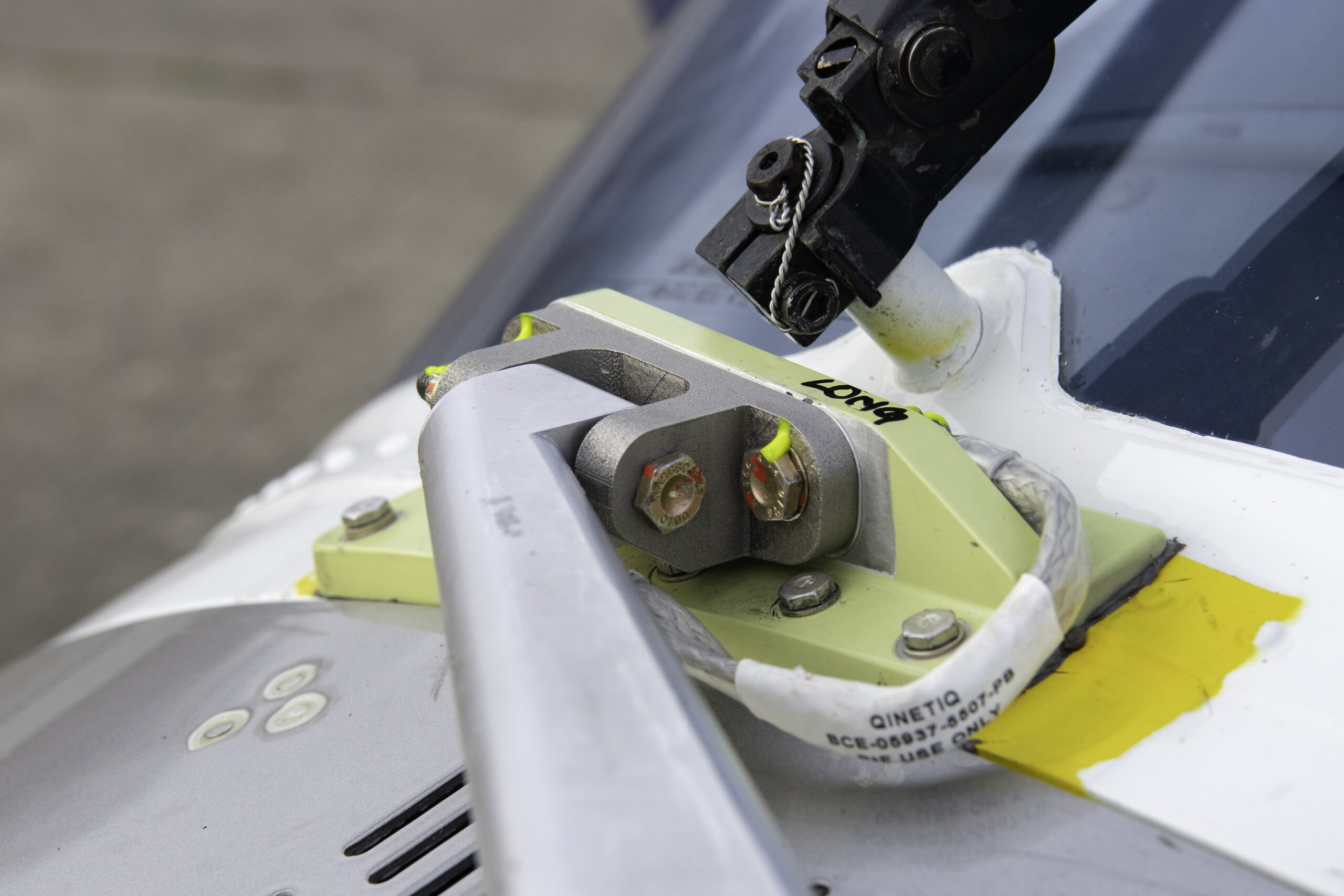 Recycled titanium bracket completes helicopter flight