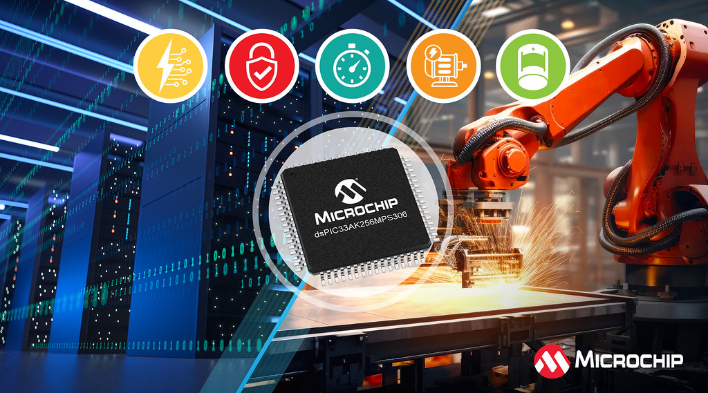 Microchip extends dsPIC33A reach into AI power, motor control, and sensing