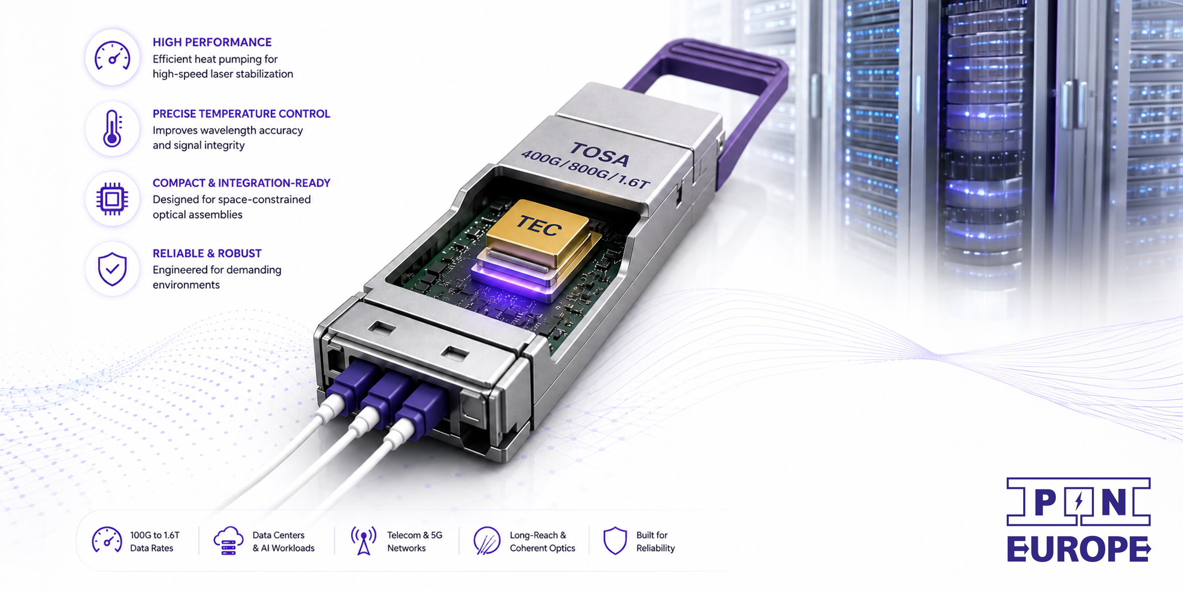 P&N targets optical transceiver thermal control P&N targets optical transceiver thermal control