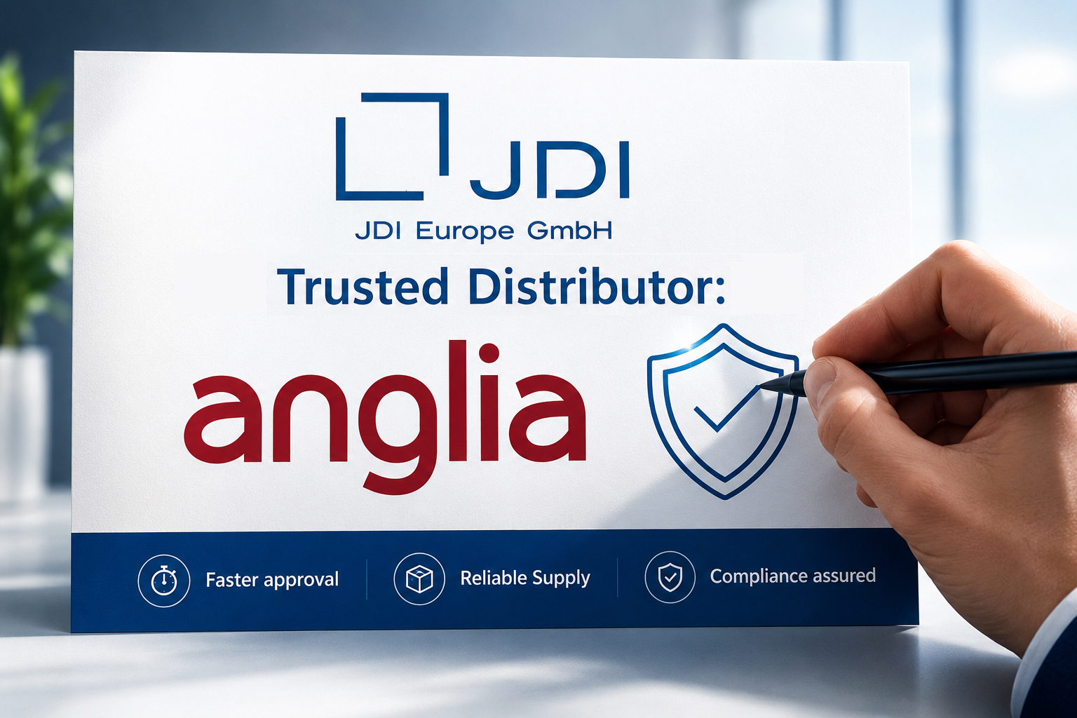 Anglia gains JDI trusted distributor status Anglia gains JDI trusted distributor status