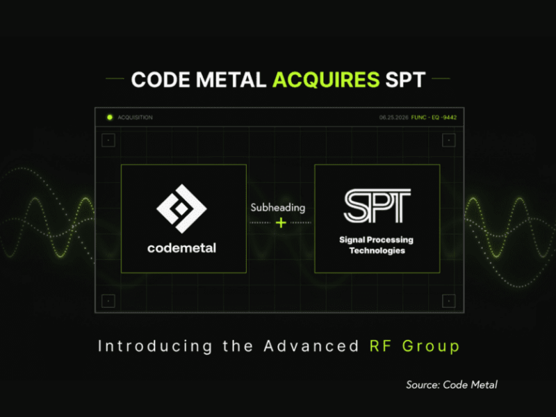 Code Metal expands into RF systems Code Metal expands into RF systems