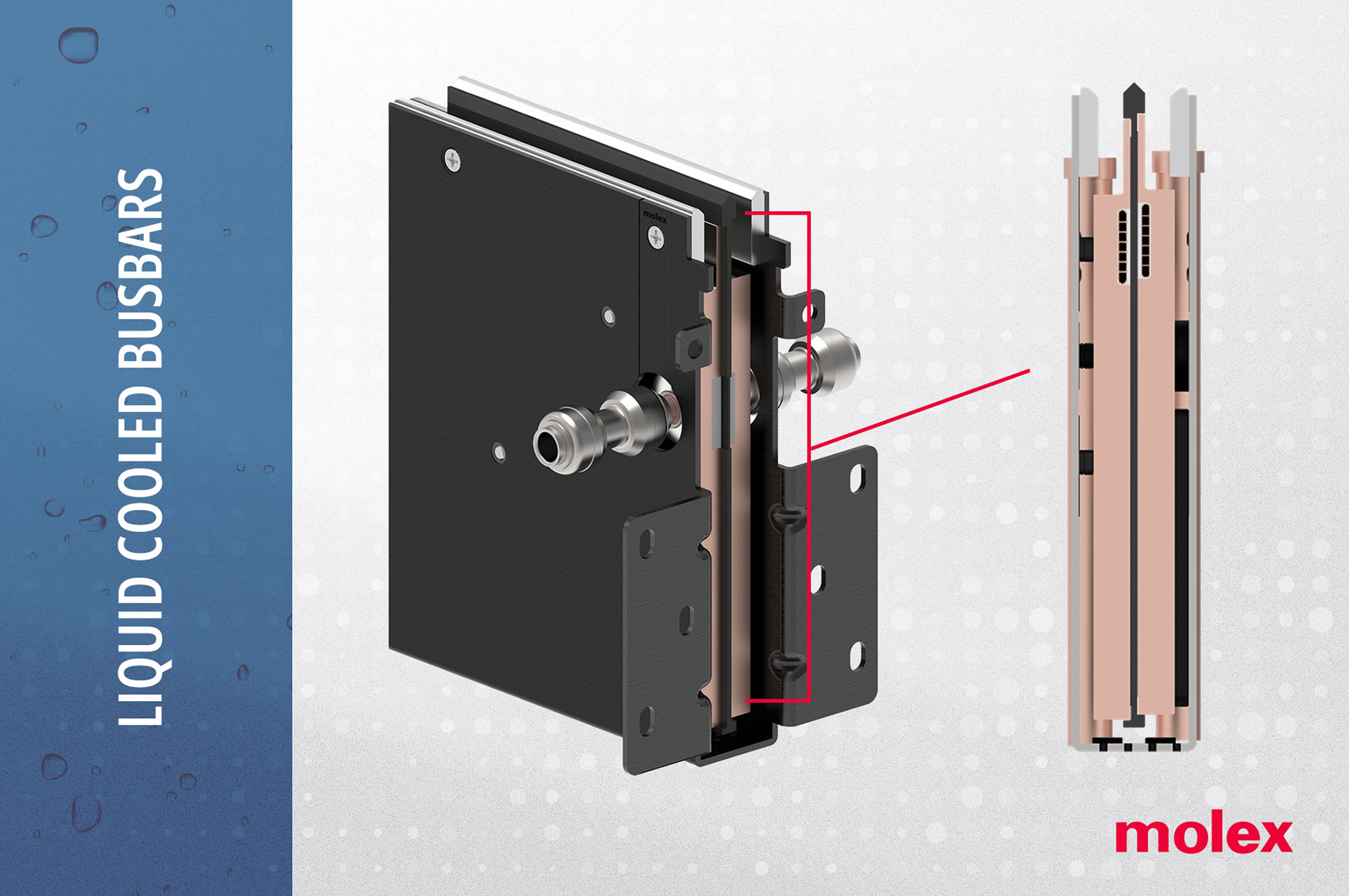Molex extends liquid cooling into AI rack busbars