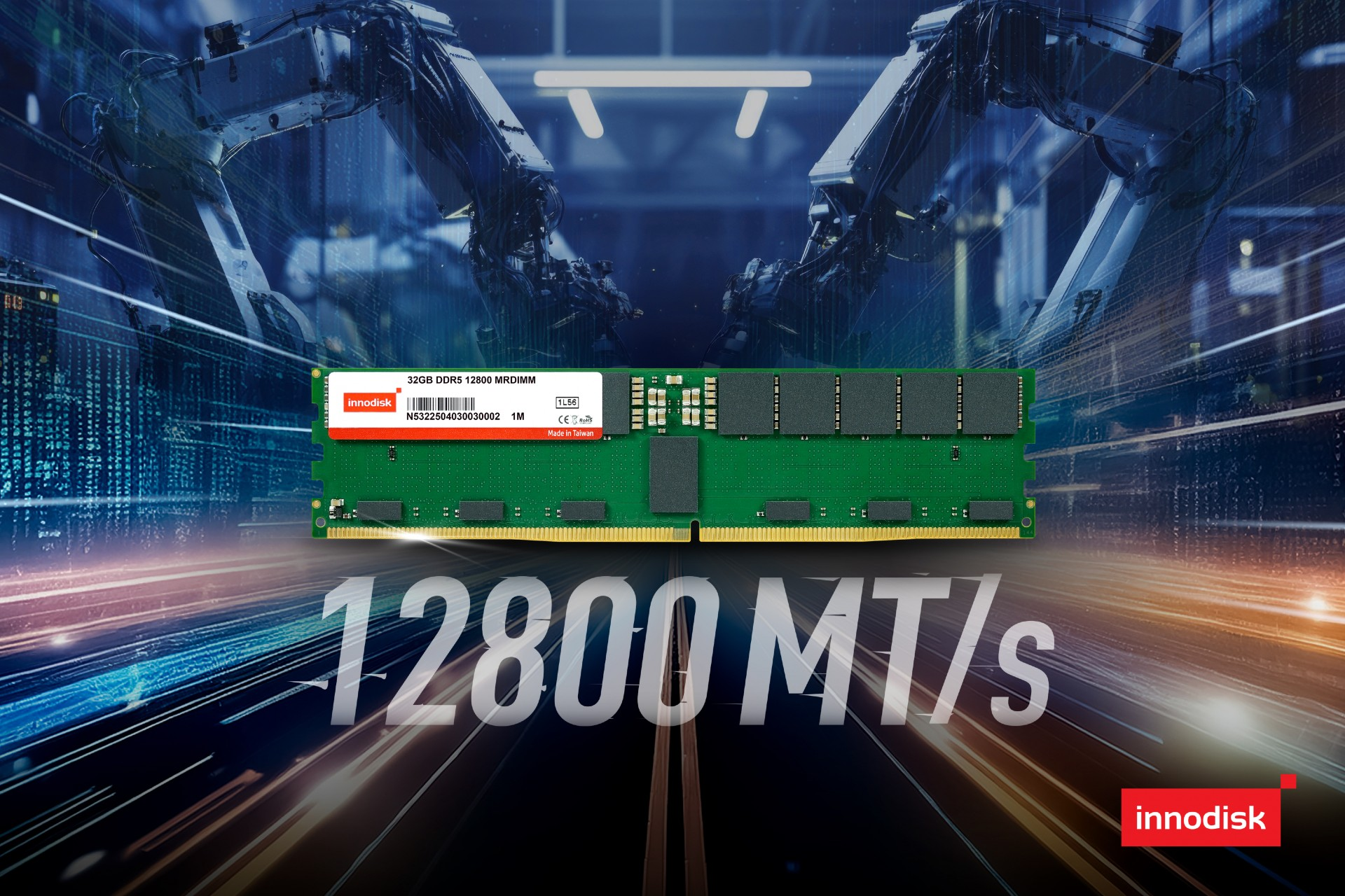 Innodisk pushes DDR5 MRDIMMs to 12,800MT/s Innodisk pushes DDR5 MRDIMMs to 12,800MT/s