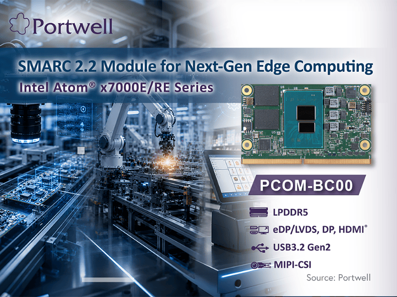 Portwell expands SMARC edge computing platform