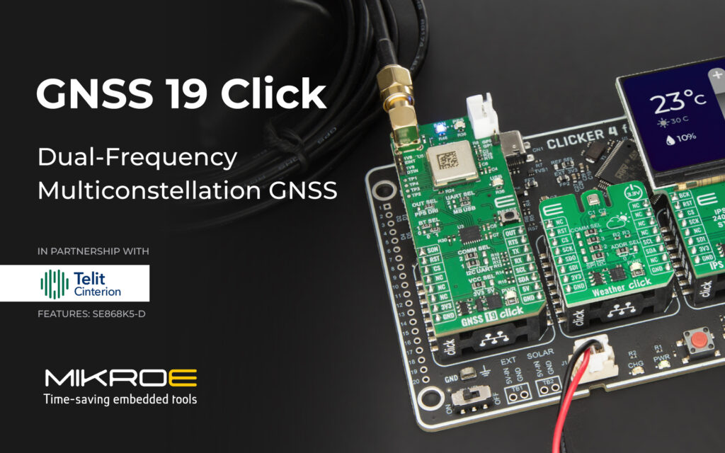 MIKROE combines dual frequency GNSS with corrections MIKROE combines dual frequency GNSS with corrections