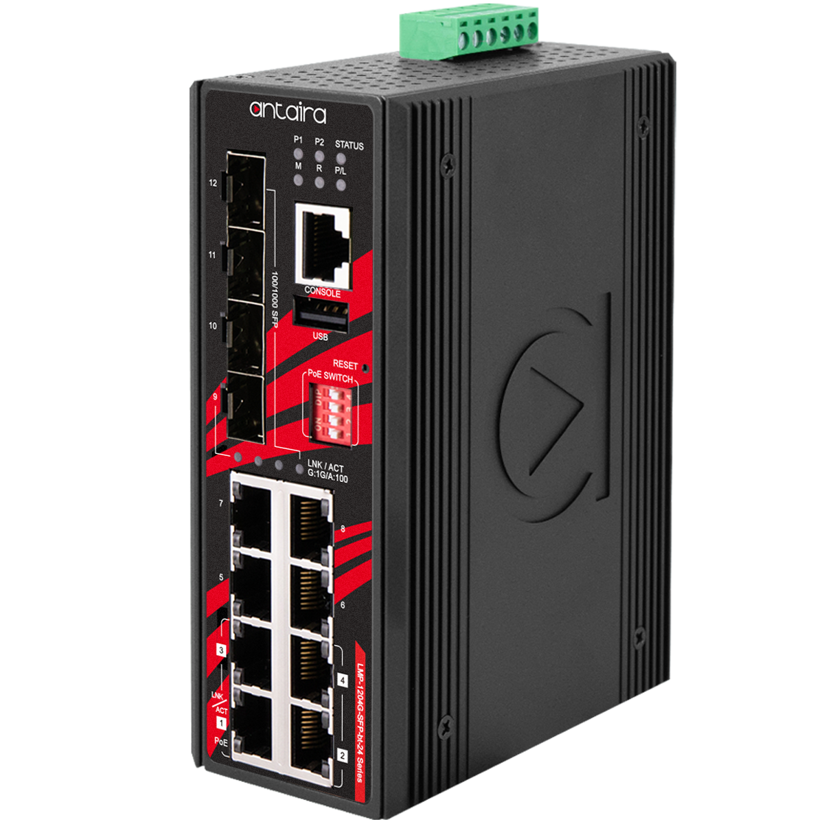 Antaira combines 95W PoE++ with ring resilience Antaira combines 95W PoE++ with ring resilience