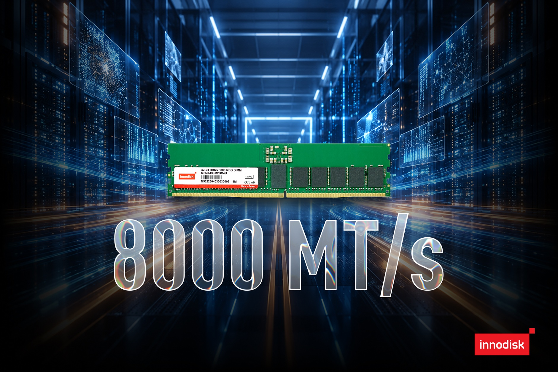 Innodisk launches DDR5 8000 RDIMM for edge AI Innodisk launches DDR5 8000 RDIMM for edge AI