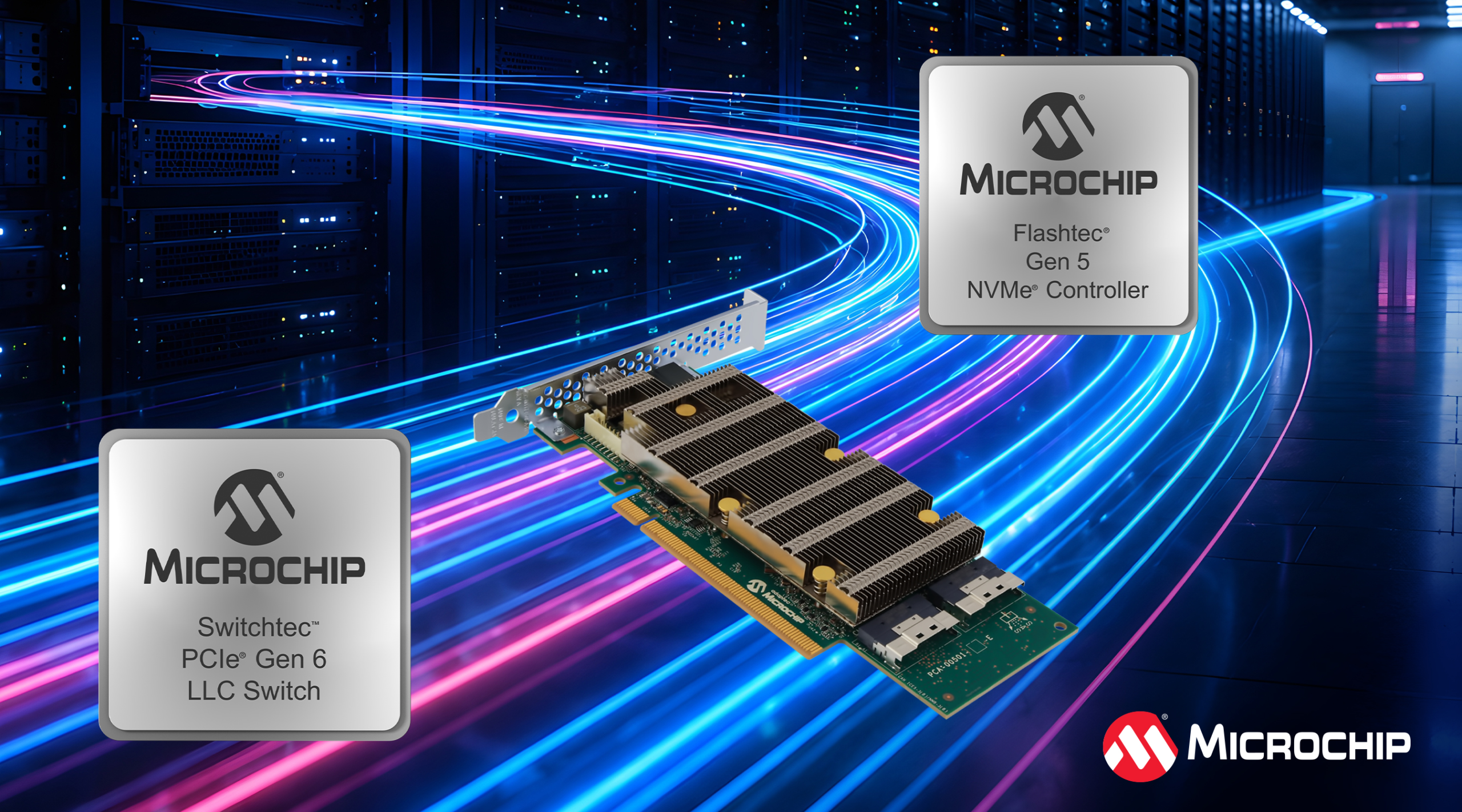 Microchip expands PCIe switching and NVMe storage controls